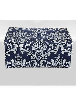 Damask Floral Table Square Overlay